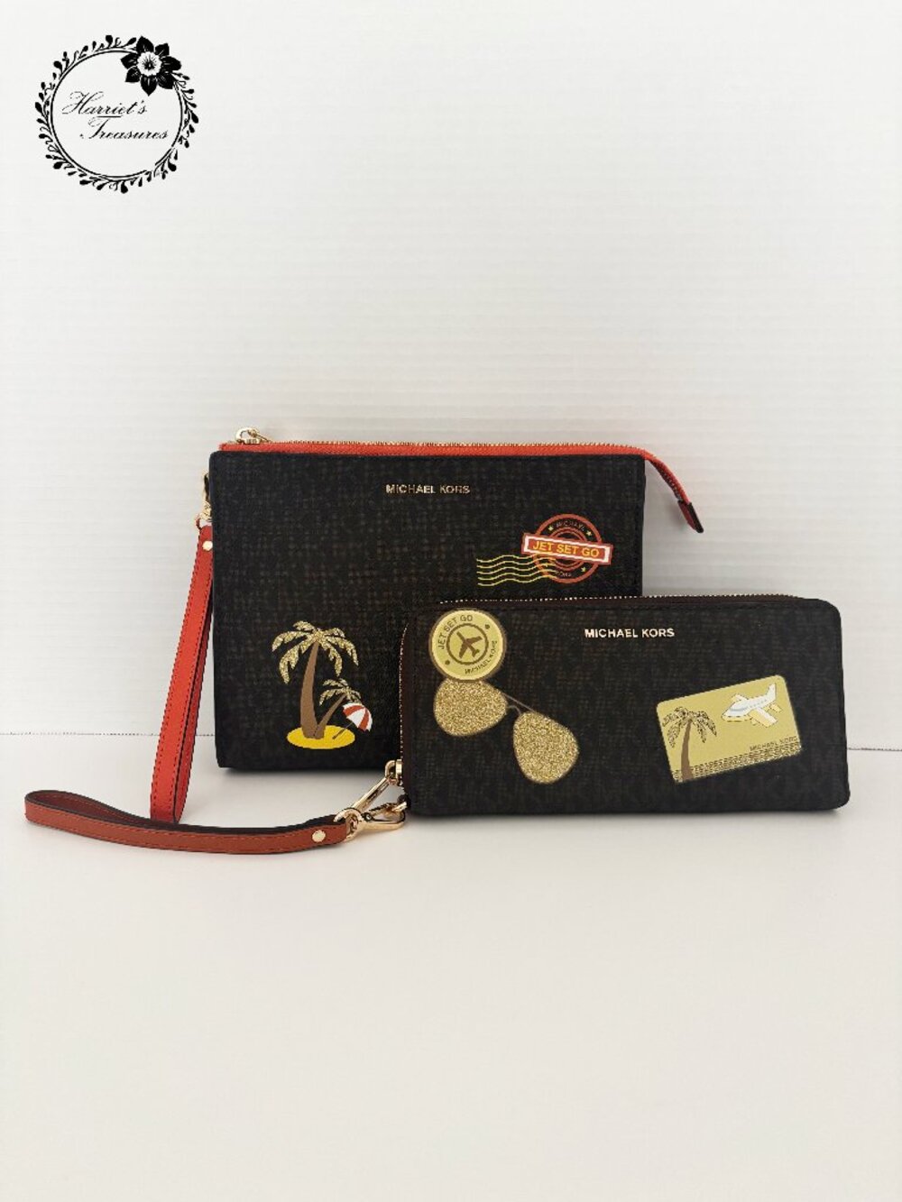 Michael Kors "Jet Set Go" Wristlet & Matching Wallet